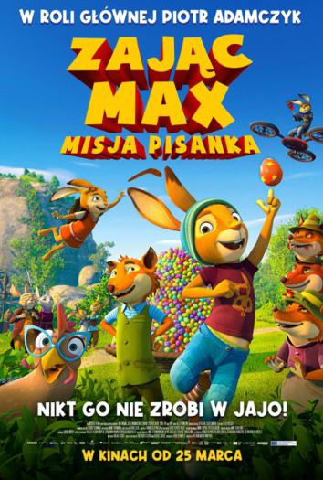 plakat do filmu ZAJĄC MAX: MISJA PISANKA