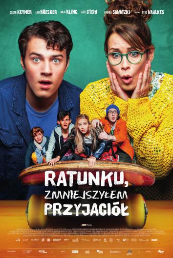 plakat do filmu RATUNKU, ZMNIEJSZYŁEM PRZYJACIÓŁ