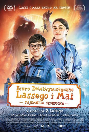 plakat do filmu BIURO DETEKTYWISTYCZNE LASSEGO I MAI. TAJEMNICA SKORPIONA