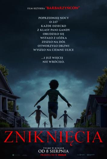 plakat do filmu ZNIKNIĘCIA