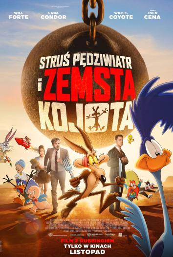 plakat do filmu STRUŚ PĘDZIWIATR I ZEMSTA KOJOTA